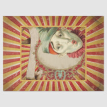 Vintage Circus Clowe Paper