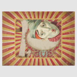 Papel De Seda Vintage Circus Clowe Paper