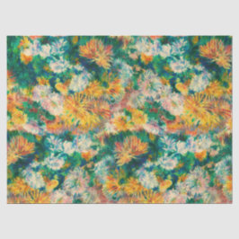 Papel De Seda Vintage Colorful Chrysanthemum Garden
