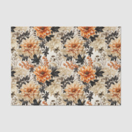 Papel De Seda Vintage Cream Peach Floral