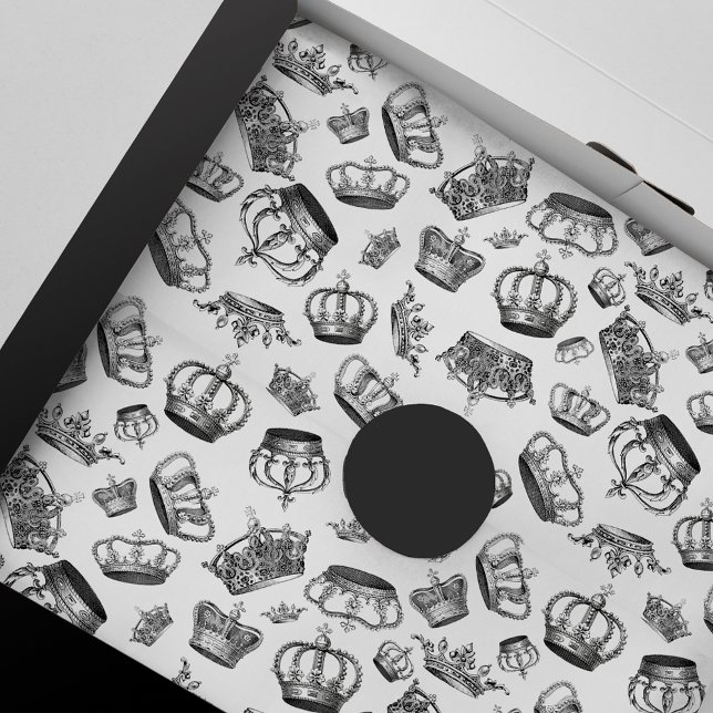 Papel De Seda Vintage - Crowns Reais Gravados (Criador carregado)