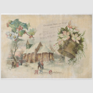 Papel De Seda Vintage da "Bell de Natal"