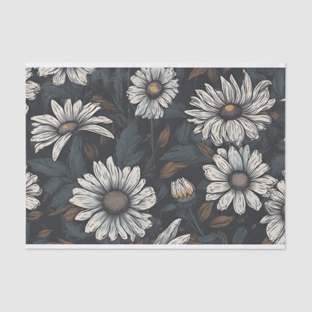 Papel De Seda Vintage Daisy Decoupage Daisy (Frente )