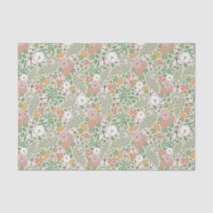 Papel De Seda Vintage Dandelion Pansies Busy Bees Primavera Gard