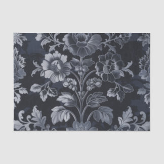Papel De Seda Vintage de Damask da cinza inspirada