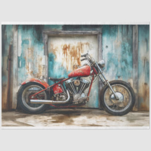 Papel De Seda Vintage Decoupage de Motocicletas