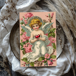 Papel De Seda Vintage Dia de os namorados de anjo cupido vitoria