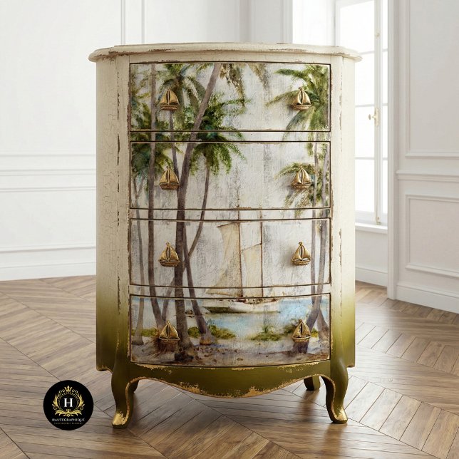 Papel De Seda Vintage - Dissociação de Textura Tropical (Criador carregado)