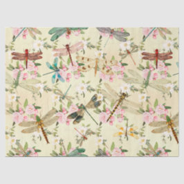 Papel De Seda Vintage Dragonflies Series Design 14