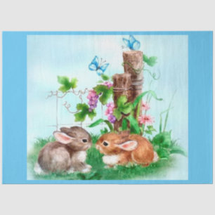 Papel De Seda Vintage Elegant Modern Páscoa Tissue Paper