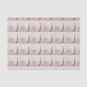 Papel De Seda Vintage elegante de Paris da torre Eiffel