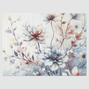 Papel De Seda Vintage elegante inspirou a dissociação floral do 