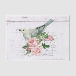 Papel De Seda Vintage Ephemera Floral