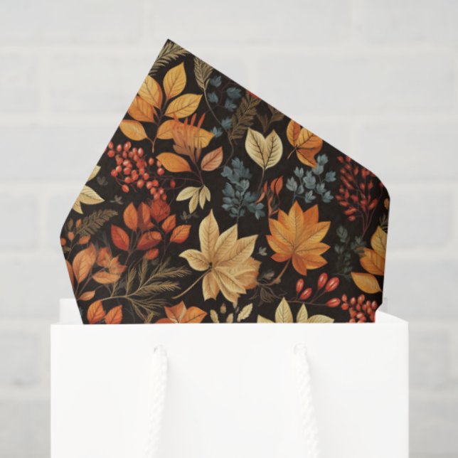 Papel De Seda Vintage Fall  (Sacola de presentes)