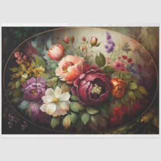 Papel De Seda Vintage Floral.