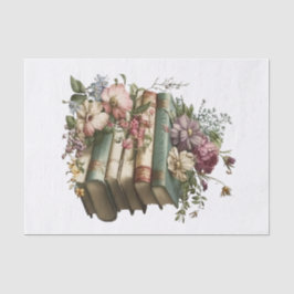 Papel De Seda Vintage Floral Book Art for Decoupage