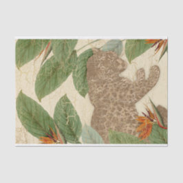 Papel De Seda Vintage Floral Jaguar