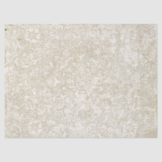 Papel De Seda Vintage Floral Medallion Decoupage (Frente )