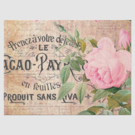 Papel De Seda Vintage floral, qualquer tecido fisiológico
