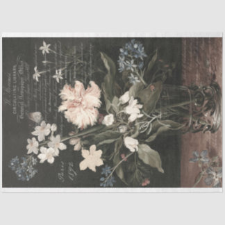 Papel De Seda Vintage Floral Still Life Decoupage