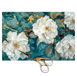 Papel De Seda Vintage Floral Textura Rústica Francesa Decoupage