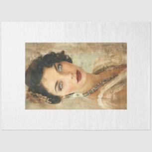 Papel De Seda Vintage French Flapper Lady Decoupage