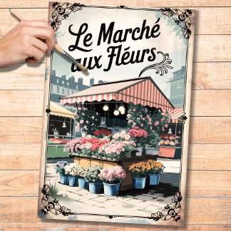 Papel De Seda Vintage French Flower Market 2 Decoupage Paper