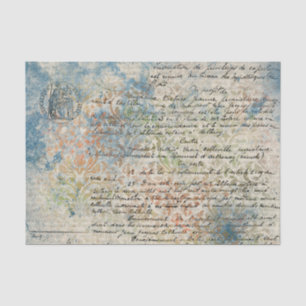 Papel De Seda Vintage French Inspirou Pastel BlueTissue Paper