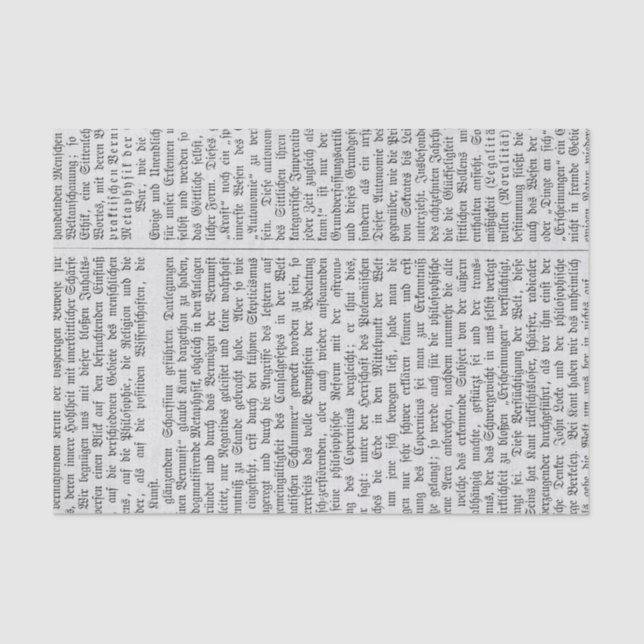 Papel De Seda Vintage German Newsprint (Frente )