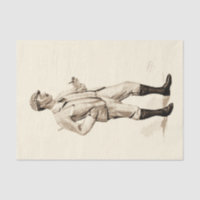 Vintage Golfer com Tubo de Cigarro e Boots