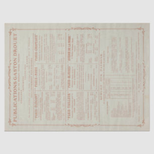 Papel De Seda Vintage Green - Revista francesa da moda