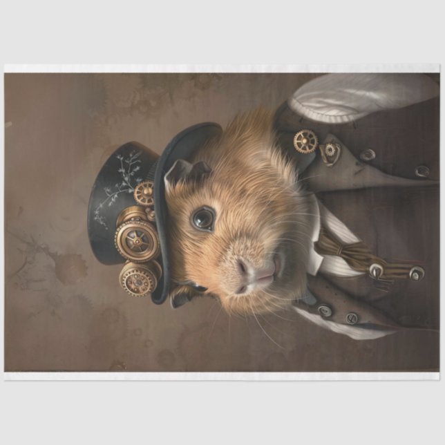 Papel De Seda Vintage guineense, vitoriano, desoupage (Frente )