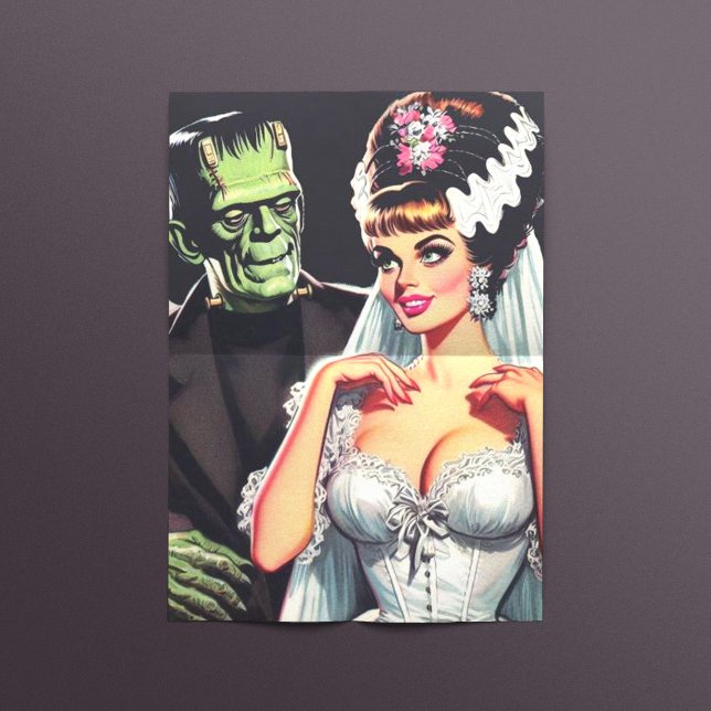 Papel De Seda Vintage Horror Bride (Criador carregado)