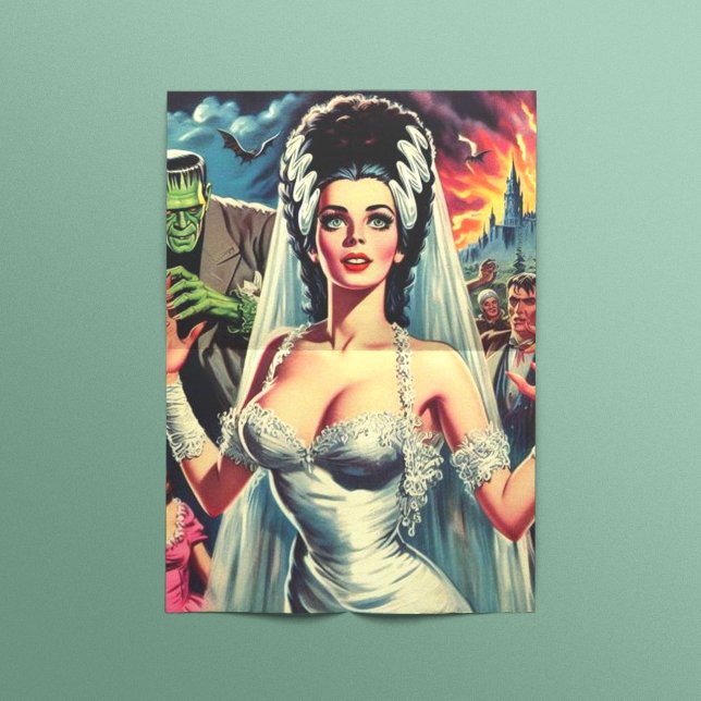 Papel De Seda Vintage Horror Bride (Criador carregado)