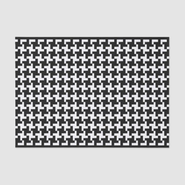 Papel De Seda Vintage Houndstooth (Frente )