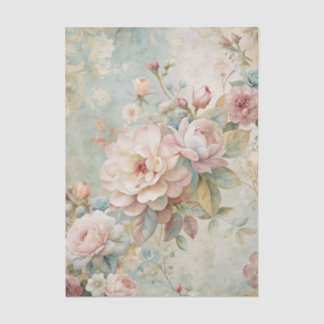 Papel De Seda Vintage Inspired Pretty Row of Peonies Background