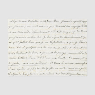 Papel De Seda Vintage - Letra manuscrita