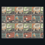 Papel De Seda Vintage Look Bar Drink Tiles<br><div class="desc">Vintage look tiles featuring various drinks / ingredients found in a bar - (rum,  whiskey and vodka bottes,  cocktail gasses,  etc.).  Great for 21st birthday!</div>