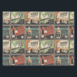 Papel De Seda Vintage Look Bar Drink Tiles<br><div class="desc">Vintage look tiles featuring various drinks / ingredients found in a bar - (rum,  whiskey and vodka bottes,  cocktail gasses,  etc.).  Great for 21st birthday!</div>