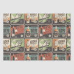 Papel De Seda Vintage Look Bar Drink Tiles<br><div class="desc">Vintage look tiles featuring various drinks / ingredients found in a bar - (rum,  whiskey and vodka bottes,  cocktail gasses,  etc.).  Great for 21st birthday!</div>