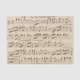 Papel De Seda Vintage Manuscrito Música
