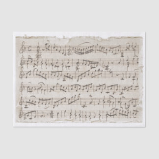 Papel De Seda Vintage Manuscrito Música Torn Edges Decoupage