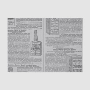 Papel De Seda Vintage Medicine Advertisement