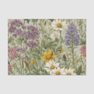Papel De Seda Vintage Mistura de Cores Selvagens de Bloqueio
