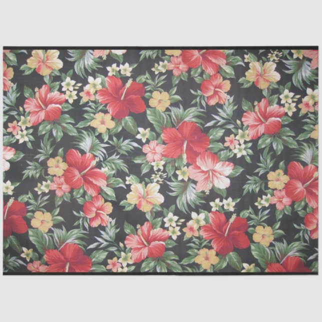 Papel De Seda Vintage Modern Popular Floral (Frente )
