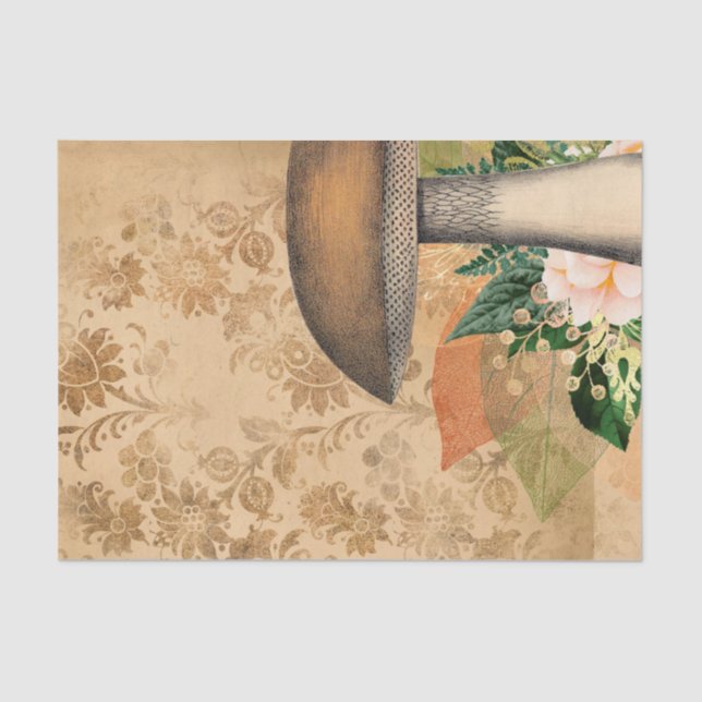 Papel De Seda Vintage Mushroom (Frente )