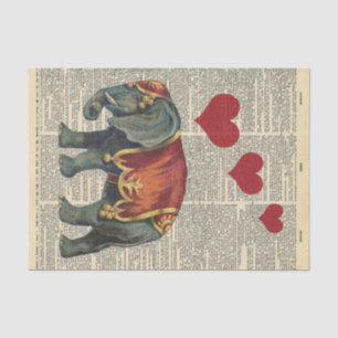 Papel De Seda Vintage Newpaper com desacoplamento amoroso de ele