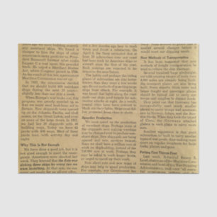 Papel De Seda Vintage Newsprint