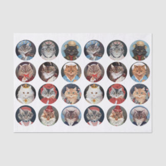 Papel De Seda Vintage (Not AI) Cat Illustrations by GL Barnes