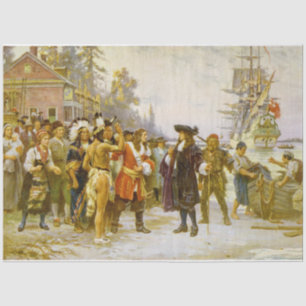 Papel De Seda Vintage O Desembarque de William Penn Jean Ferris